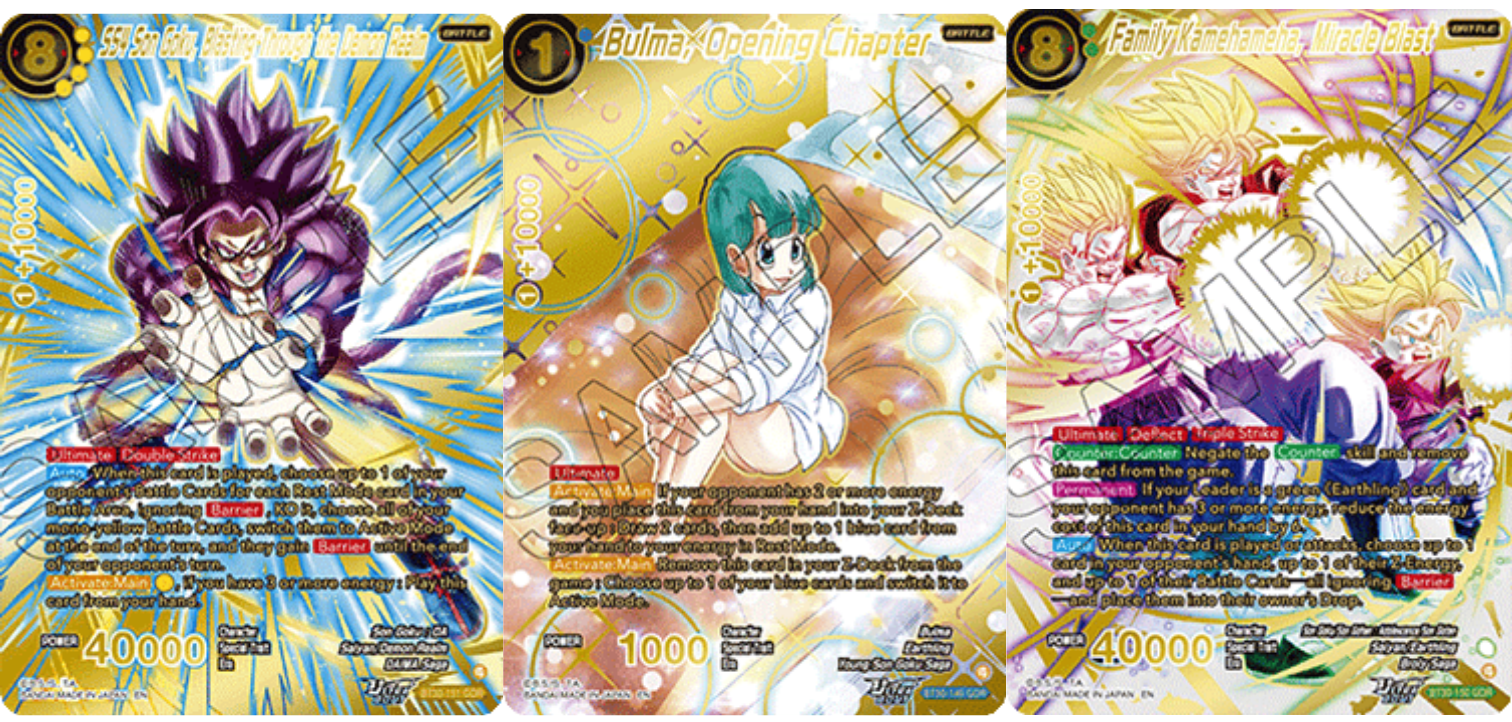 Dragon Ball Super ZENKAI B30 Three Glorius Fighters ULTRA BOUT DISPLAY ENG