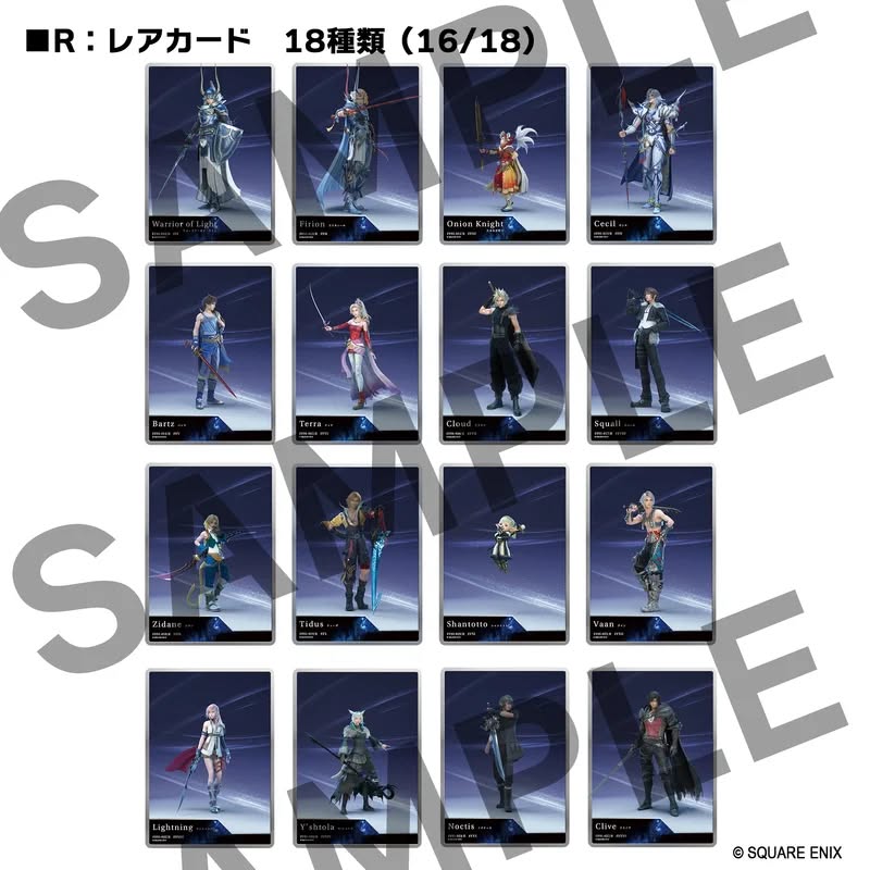 PRE ORDER   BOX Square Enix Gallery Cards Vol.1 Final Fantasy 40th Anniversary Collection  JAP