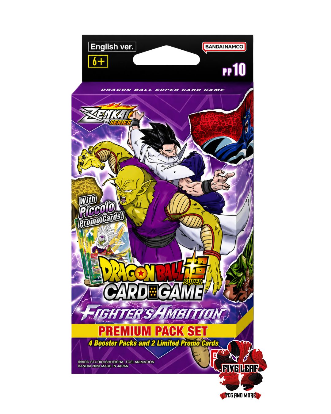 Dragon ball Super Premium Pack Zenkai Set 2 Fighter's Ambition PP10 (ENG)